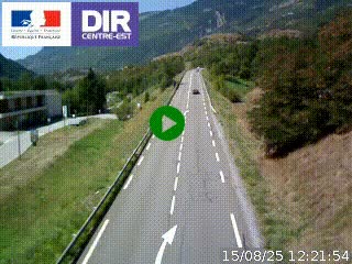 <h2>Web cam sur la N90 à Aime, en provenance de Bourg-Saint-Maurice et en direction d'Albertville</h2>