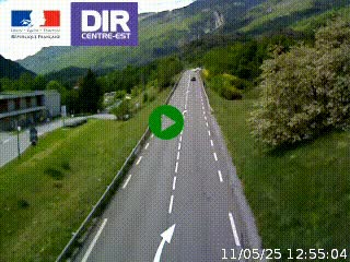 <h2>Web cam sur la N90 à Aime, en provenance de Bourg-Saint-Maurice et en direction d'Albertville</h2>