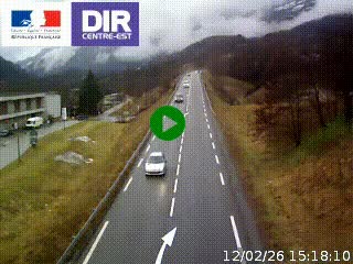 <h2>Web cam sur la N90 à Aime, en provenance de Bourg-Saint-Maurice et en direction d'Albertville</h2>