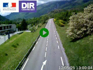 <h2>Web cam sur la N90 à Aime, en provenance de Bourg-Saint-Maurice et en direction d'Albertville</h2>