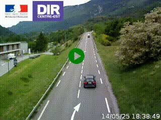 <h2>Web cam sur la N90 à Aime, en provenance de Bourg-Saint-Maurice et en direction d'Albertville</h2>