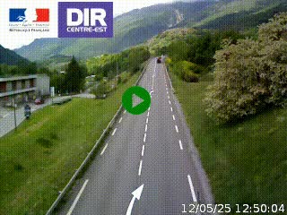 <h2>Web cam sur la N90 à Aime, en provenance de Bourg-Saint-Maurice et en direction d'Albertville</h2>