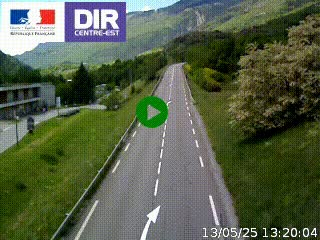 <h2>Web cam sur la N90 à Aime, en provenance de Bourg-Saint-Maurice et en direction d'Albertville</h2>