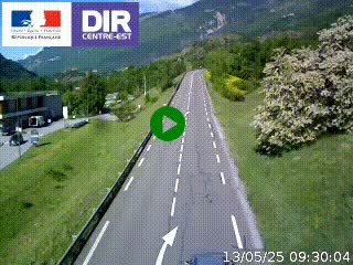 <h2>Web cam sur la N90 à Aime, en provenance de Bourg-Saint-Maurice et en direction d'Albertville</h2>