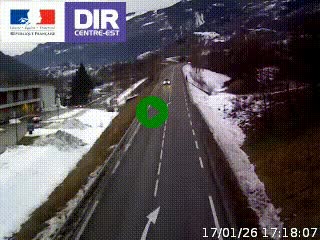 <h2>Web cam sur la N90 à Aime, en provenance de Bourg-Saint-Maurice et en direction d'Albertville</h2>