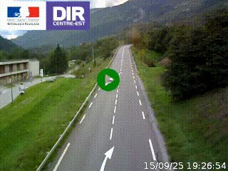 <h2>Web cam sur la N90 à Aime, en provenance de Bourg-Saint-Maurice et en direction d'Albertville</h2>