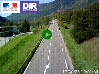 <h2>Web cam sur la N90 à Aime, en provenance de Bourg-Saint-Maurice et en direction d'Albertville</h2>