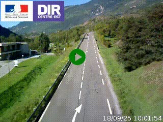 <h2>Web cam sur la N90 à Aime, en provenance de Bourg-Saint-Maurice et en direction d'Albertville</h2>