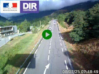 Web cam sur la N90 à Aime, en provenance de Bourg-Saint-Maurice et en direction d'Albertville