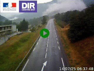 Web cam sur la N90 à Aime, en provenance de Bourg-Saint-Maurice et en direction d'Albertville