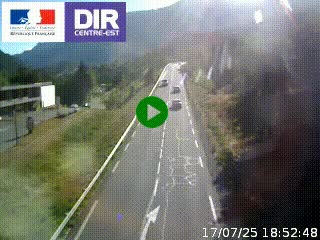 Web cam sur la N90 à Aime, en provenance de Bourg-Saint-Maurice et en direction d'Albertville