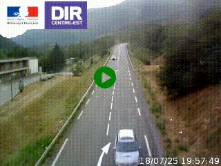 Web cam sur la N90 à Aime, en provenance de Bourg-Saint-Maurice et en direction d'Albertville