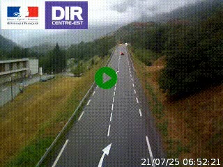 Web cam sur la N90 à Aime, en provenance de Bourg-Saint-Maurice et en direction d'Albertville