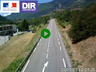Web cam sur la N90 à Aime, en provenance de Bourg-Saint-Maurice et en direction d'Albertville