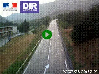 Web cam sur la N90 à Aime, en provenance de Bourg-Saint-Maurice et en direction d'Albertville