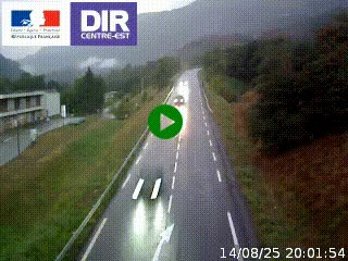 Web cam sur la N90 à Aime, en provenance de Bourg-Saint-Maurice et en direction d'Albertville