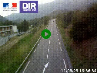Web cam sur la N90 à Aime, en provenance de Bourg-Saint-Maurice et en direction d'Albertville