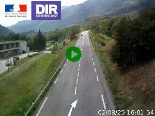 Web cam sur la N90 à Aime, en provenance de Bourg-Saint-Maurice et en direction d'Albertville