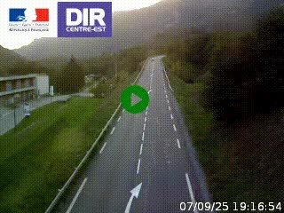 Web cam sur la N90 à Aime, en provenance de Bourg-Saint-Maurice et en direction d'Albertville