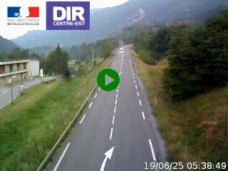 <h2>Web cam sur la N90 à Aime, en provenance de Bourg-Saint-Maurice et en direction d'Albertville</h2>