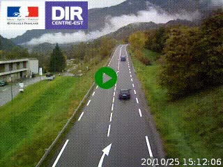 <h2>Web cam sur la N90 à Aime, en provenance de Bourg-Saint-Maurice et en direction d'Albertville</h2>