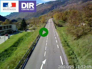 <h2>Web cam sur la N90 à Aime, en provenance de Bourg-Saint-Maurice et en direction d'Albertville</h2>