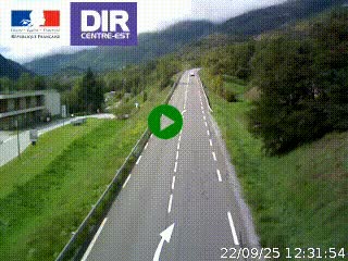<h2>Web cam sur la N90 à Aime, en provenance de Bourg-Saint-Maurice et en direction d'Albertville</h2>