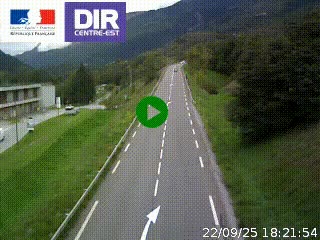 <h2>Web cam sur la N90 à Aime, en provenance de Bourg-Saint-Maurice et en direction d'Albertville</h2>