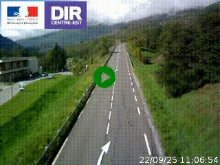 <h2>Web cam sur la N90 à Aime, en provenance de Bourg-Saint-Maurice et en direction d'Albertville</h2>