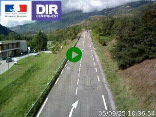 <h2>Web cam sur la N90 à Aime, en provenance de Bourg-Saint-Maurice et en direction d'Albertville</h2>