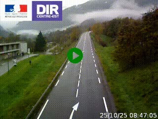 <h2>Web cam sur la N90 à Aime, en provenance de Bourg-Saint-Maurice et en direction d'Albertville</h2>