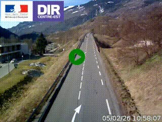 <h2>Web cam sur la N90 à Aime, en provenance de Bourg-Saint-Maurice et en direction d'Albertville</h2>