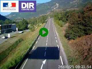 <h2>Web cam sur la N90 à Aime, en provenance de Bourg-Saint-Maurice et en direction d'Albertville</h2>