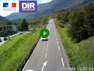 <h2>Web cam sur la N90 à Aime, en provenance de Bourg-Saint-Maurice et en direction d'Albertville</h2>