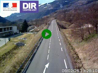 <h2>Web cam sur la N90 à Aime, en provenance de Bourg-Saint-Maurice et en direction d'Albertville</h2>
