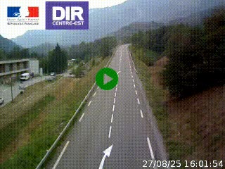 <h2>Web cam sur la N90 à Aime, en provenance de Bourg-Saint-Maurice et en direction d'Albertville</h2>
