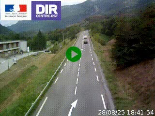 <h2>Web cam sur la N90 à Aime, en provenance de Bourg-Saint-Maurice et en direction d'Albertville</h2>