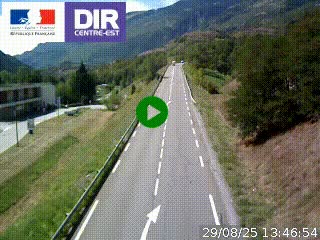 <h2>Web cam sur la N90 à Aime, en provenance de Bourg-Saint-Maurice et en direction d'Albertville</h2>