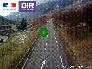 <h2>Web cam sur la N90 à Aime, en provenance de Bourg-Saint-Maurice et en direction d'Albertville</h2>