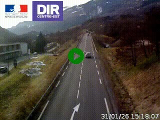 <h2>Web cam sur la N90 à Aime, en provenance de Bourg-Saint-Maurice et en direction d'Albertville</h2>