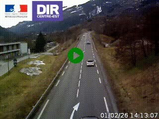 <h2>Web cam sur la N90 à Aime, en provenance de Bourg-Saint-Maurice et en direction d'Albertville</h2>