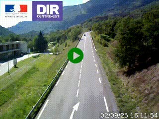 <h2>Web cam sur la N90 à Aime, en provenance de Bourg-Saint-Maurice et en direction d'Albertville</h2>