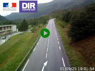 Web cam sur la N90 à Aime, en provenance de Bourg-Saint-Maurice et en direction d'Albertville