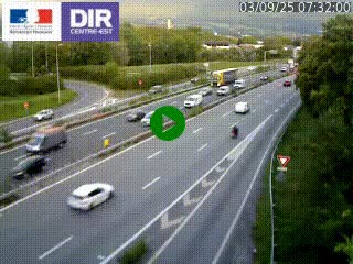 <h2>Caméra routière à hauteur de la sortie 15 Chambéry-centre au PK 4,103 en direction d'Albertville</h2>