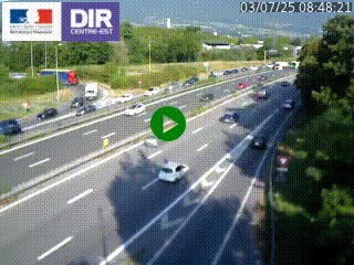 <h2>Caméra routière à hauteur de la sortie 15 Chambéry-centre au PK 4,103 en direction d'Albertville</h2>