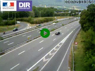 <h2>Caméra routière à hauteur de la sortie 15 Chambéry-centre au PK 4,103 en direction d'Albertville</h2>