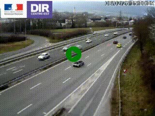 <h2>Caméra routière à hauteur de la sortie 15 Chambéry-centre au PK 4,103 en direction d'Albertville</h2>