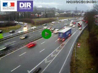 Caméra routière à hauteur de la sortie 15 Chambéry-centre au PK 4,103 en direction d'Albertville