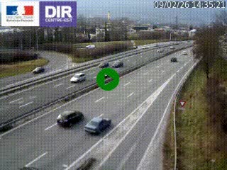 <h2>Caméra routière à hauteur de la sortie 15 Chambéry-centre au PK 4,103 en direction d'Albertville</h2>