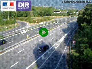 <h2>Caméra routière à hauteur de la sortie 15 Chambéry-centre au PK 4,103 en direction d'Albertville</h2>